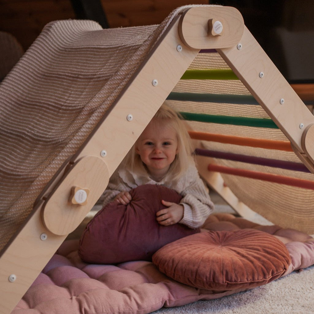 Verstellbares Kletterdreieck FULL MOON | BUNT | 30 Formen | 98 x 67,5 cm | max. 50 kg - Kletterling – einfach Kind sein