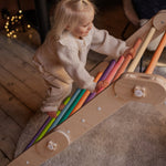 Verstellbares Kletterdreieck FULL MOON | BUNT | 30 Formen | 98 x 67,5 cm | max. 50 kg - Kletterling – einfach Kind sein