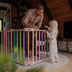 Verstellbares Kletterdreieck FULL MOON | BUNT | 30 Formen | 98 x 67,5 cm | max. 50 kg - Kletterling – einfach Kind sein