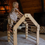 Verstellbares Kletterdreieck FULL MOON | NATUR | 30 Formen | 98 x 67,5 cm | max. 50 kg - Kletterling – einfach Kind sein