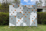 Kletterwand BK OUTDOOR aus 8 Teilen | 236 cm x 312 cm | inkl. 60 Griffen | 160 Loch - Kletterling – einfach Kind sein