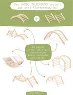 ZAUBERBERG, groß mit Rutsche/Kletterwand - Kletterling – einfach Kind sein