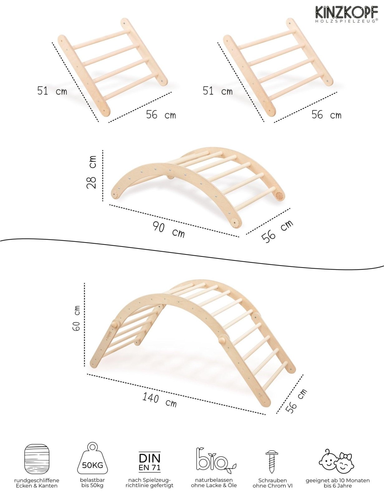 ZAUBERBERG, groß ohne Zubehör - Kletterling – einfach Kind sein