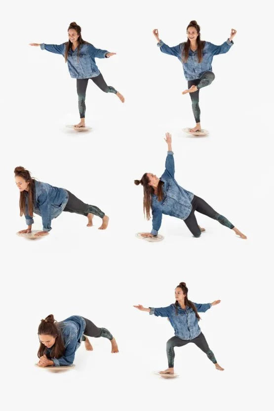 MOONFLOW Balance Board | Geometrie | 42 cm | ab 4 Jahre - Kletterling – einfach Kind sein