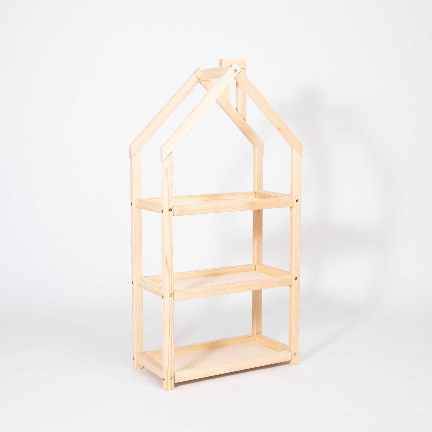 B - Ware Hausförmiges Montessori - Regal Unbemaltes BIRKENHOLZ / Klein - Kletterling – einfach Kind sein