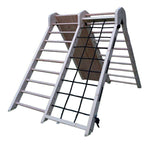 Großes Klettergerüst für Zuhause natur (unlackiert) - Kletterling – einfach Kind sein