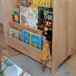 Montessori Bücherregal fürs Kinderzimmer 72 cm x 73 cm x 36 cm - Kletterling – einfach Kind sein