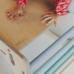 Spielset "Neugierde" natur - Kletterwürfel mit Kletterrutsche - Kletterling – einfach Kind sein