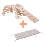 Spielset "Energetic" bunt - XXL Bogen mit Rutsche und Kissen - Kletterling – einfach Kind sein