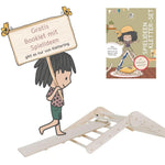 Höhenverstellbares Pikler Dreieck - Set mit Hühnerleiter Rutsche - Kletterling – einfach Kind sein