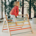 Spielset "Classic" pastell - Kletterdreieck mit Kletterrutsche - Kletterling – einfach Kind sein