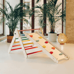 Spielset "Classic" pastell - Kletterdreieck mit Kletterrutsche - Kletterling – einfach Kind sein