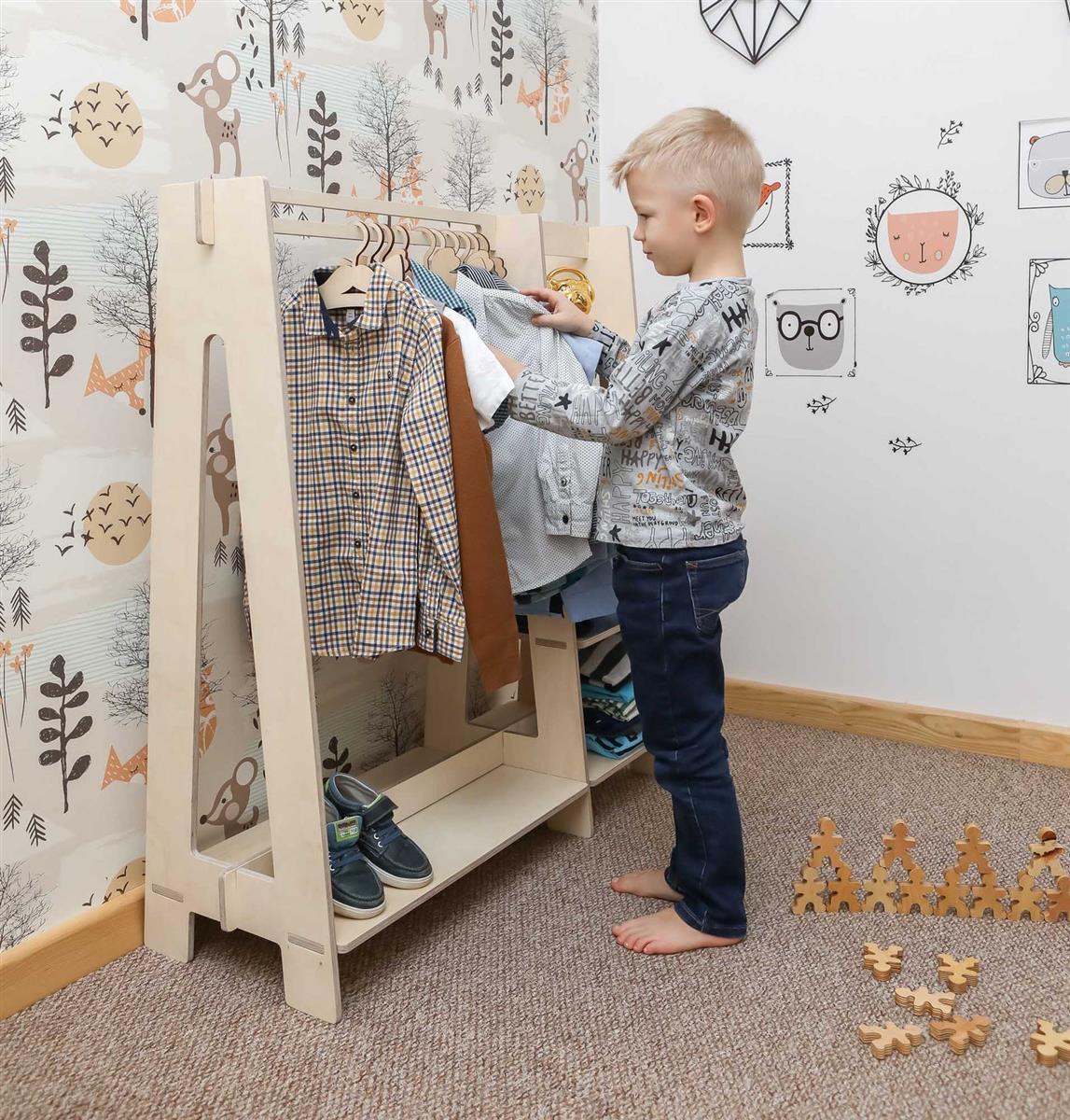 Kinderkleiderschrank nach Montessori - Kletterling – einfach Kind sein