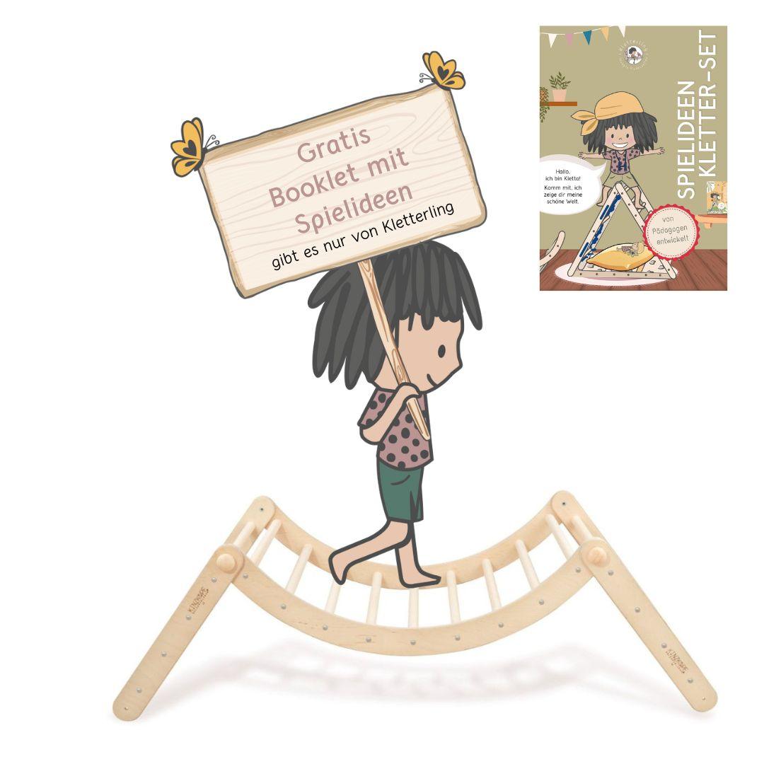 KLEINER ZAUBERBERG | verstellbarer Kletterbogen | Wippe | Schaukelstuhl - Kletterling – einfach Kind sein
