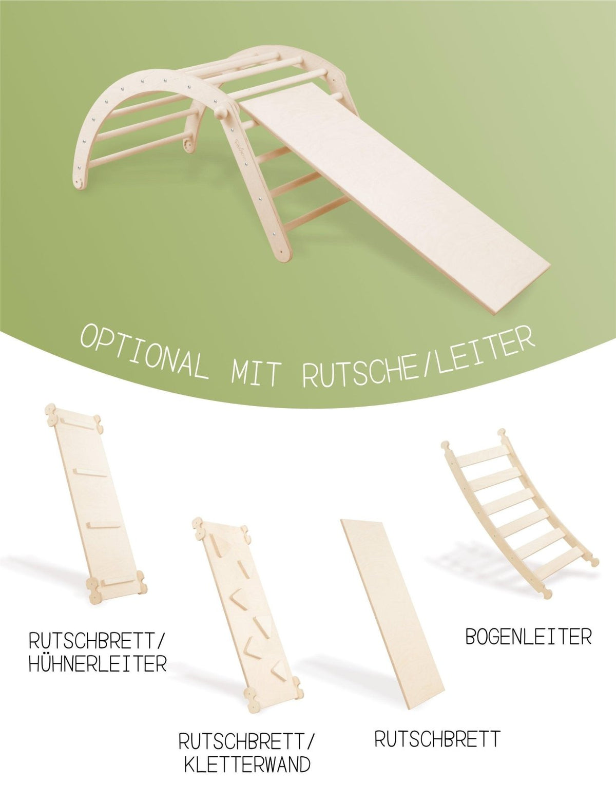 KLEINER ZAUBERBERG | verstellbarer Kletterbogen | Wippe | Schaukelstuhl - Kletterling – einfach Kind sein