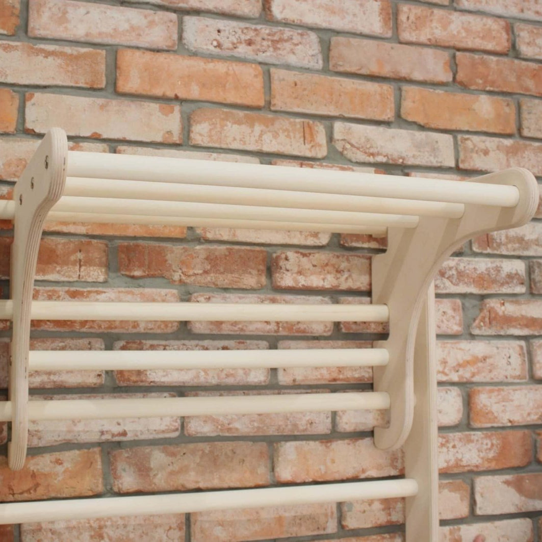 Giraffenling - Sprossenwand 100 oder 200cm hoch mit einhängbaren, verstellbaren Klimmzug Einsatz - Kletterling – einfach Kind sein