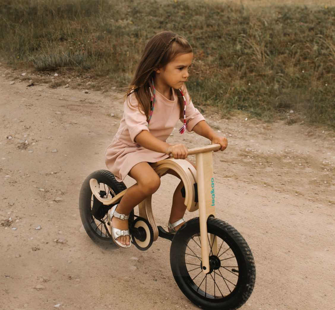 Balance Bike 3in1 aus Holz - mitwachsendes Laufrad für Kinder ab 6 Monaten bis 6 Jahre - Kletterling – einfach Kind sein