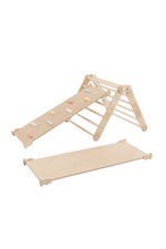 Kletterset MOON FLOW Rosé 3 in 1 | Rosa | 57 cm hoch | Rutsche wählbar - Kletterling – einfach Kind sein