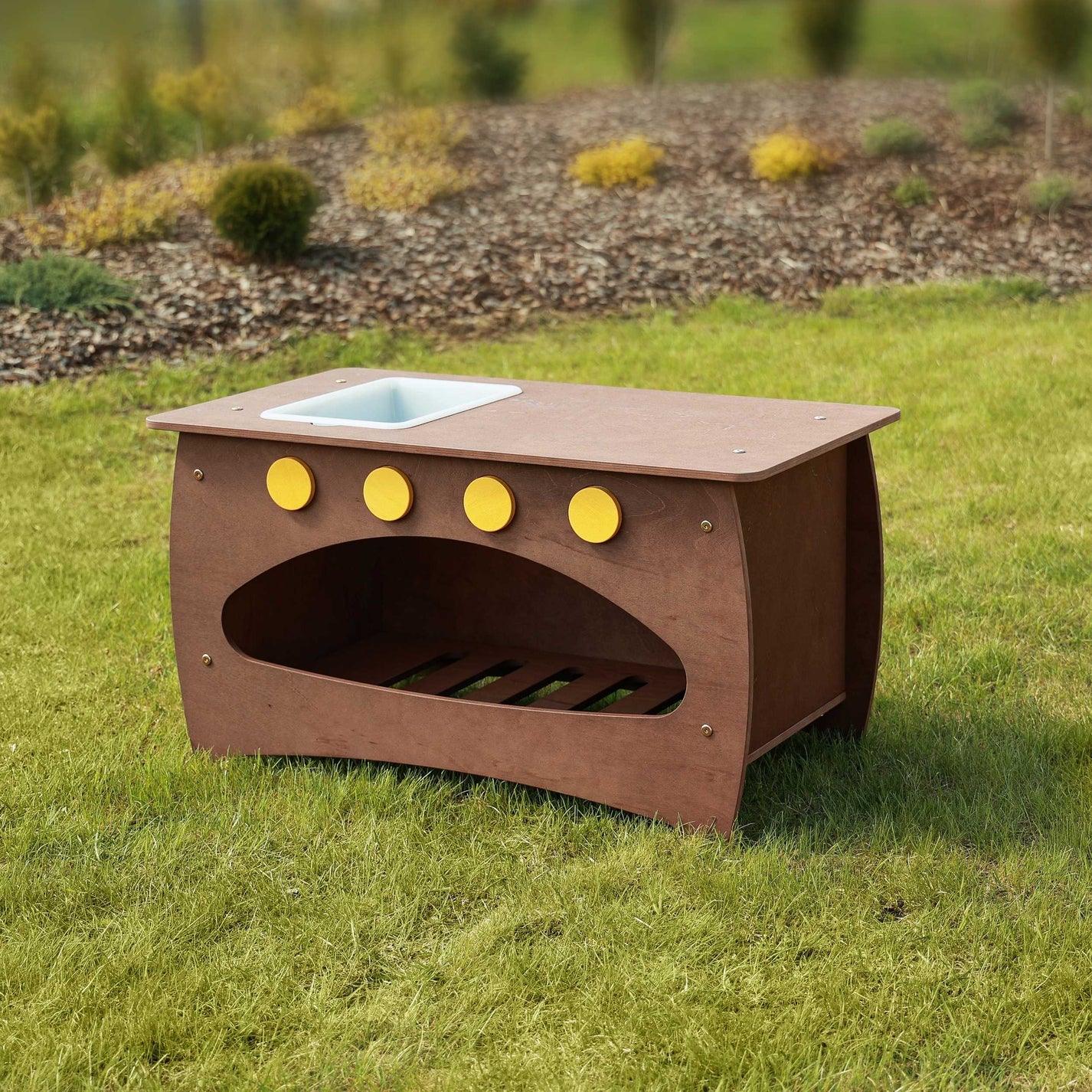 Matschküche von KateHaa aus Marine - Sperrholz - Kletterling – einfach Kind sein