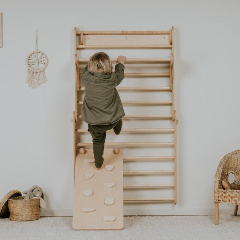 Pikler Dreieck (2in1 Sprossenwand) und Rutsche von leg&go - Kletterling – einfach Kind sein