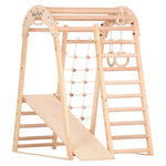 Klettergerüst NATUR GYM | Sprossenwand, Netz, Ringe | ab 3 Jahren - Kletterling – einfach Kind sein