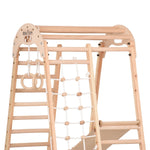 Klettergerüst NATUR GYM | Sprossenwand, Netz, Ringe | ab 3 Jahren - Kletterling – einfach Kind sein