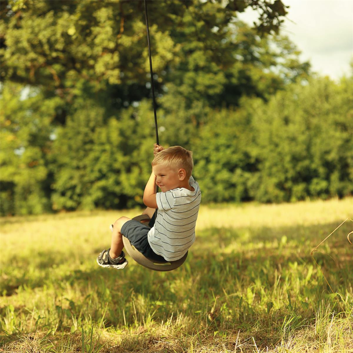 Tellerschaukel - Set grau - Kletterling – einfach Kind sein