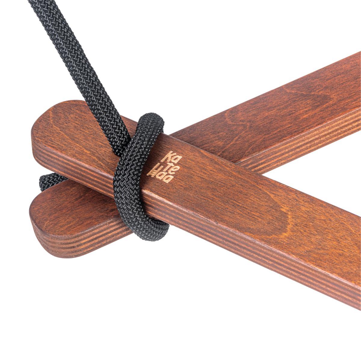 Strickleiter Triangle Schaukel Set mittelbraun - Kletterling – einfach Kind sein