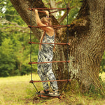 Strickleiter Triangle Schaukel Set mittelbraun - Kletterling – einfach Kind sein