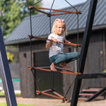 Strickleiter Triangle Schaukel Set mittelbraun - Kletterling – einfach Kind sein