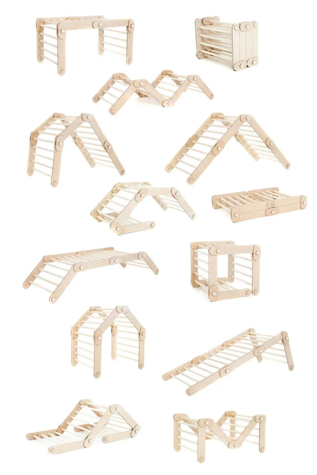 LEVEL - UP BUNDLE | Transformer Dreieck + Rollenrutsche | 3 Längen wählbar | - Kletterling – einfach Kind sein