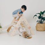 Höhenverstellbares Pikler Dreieck - Set mit Hühnerleiter Rutsche - Kletterling – einfach Kind sein