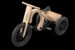 Balance Bike 3in1 aus Holz - mitwachsendes Laufrad für Kinder ab 6 Monaten bis 6 Jahre - Kletterling – einfach Kind sein