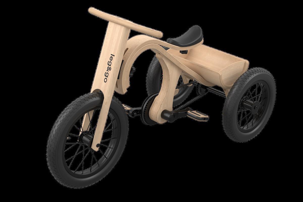 Balance Bike 3in1 aus Holz - mitwachsendes Laufrad für Kinder ab 6 Monaten bis 6 Jahre - Kletterling – einfach Kind sein