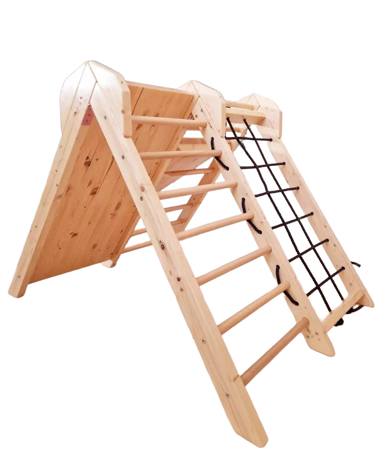 Klettergerüst ROOT 95 + Rutsche | IN & OUTDOOR | 95 cm | Farbe wählbar | klappbar - Kletterling – einfach Kind sein