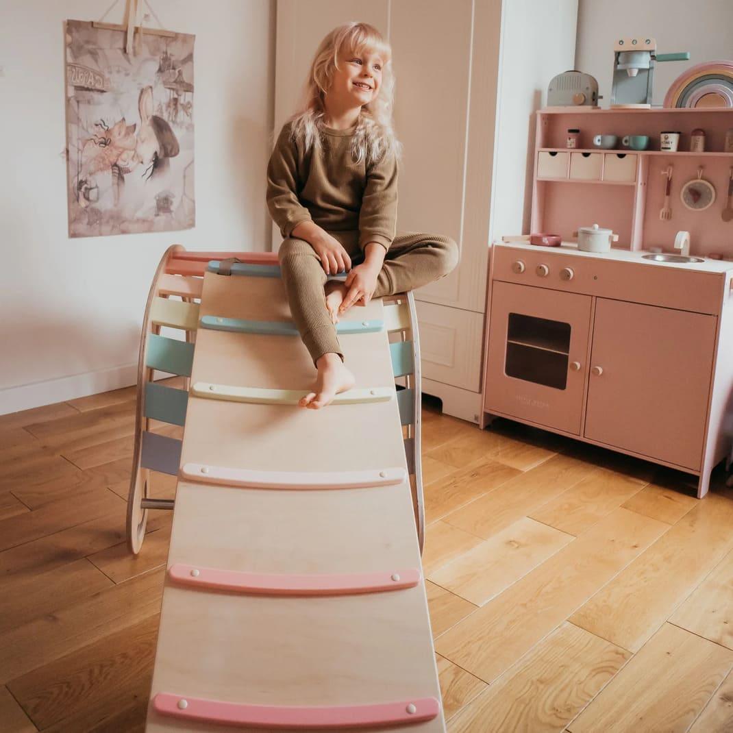 XXL Montessori Kletterbogen und Kletterwippe - Kletterling – einfach Kind sein