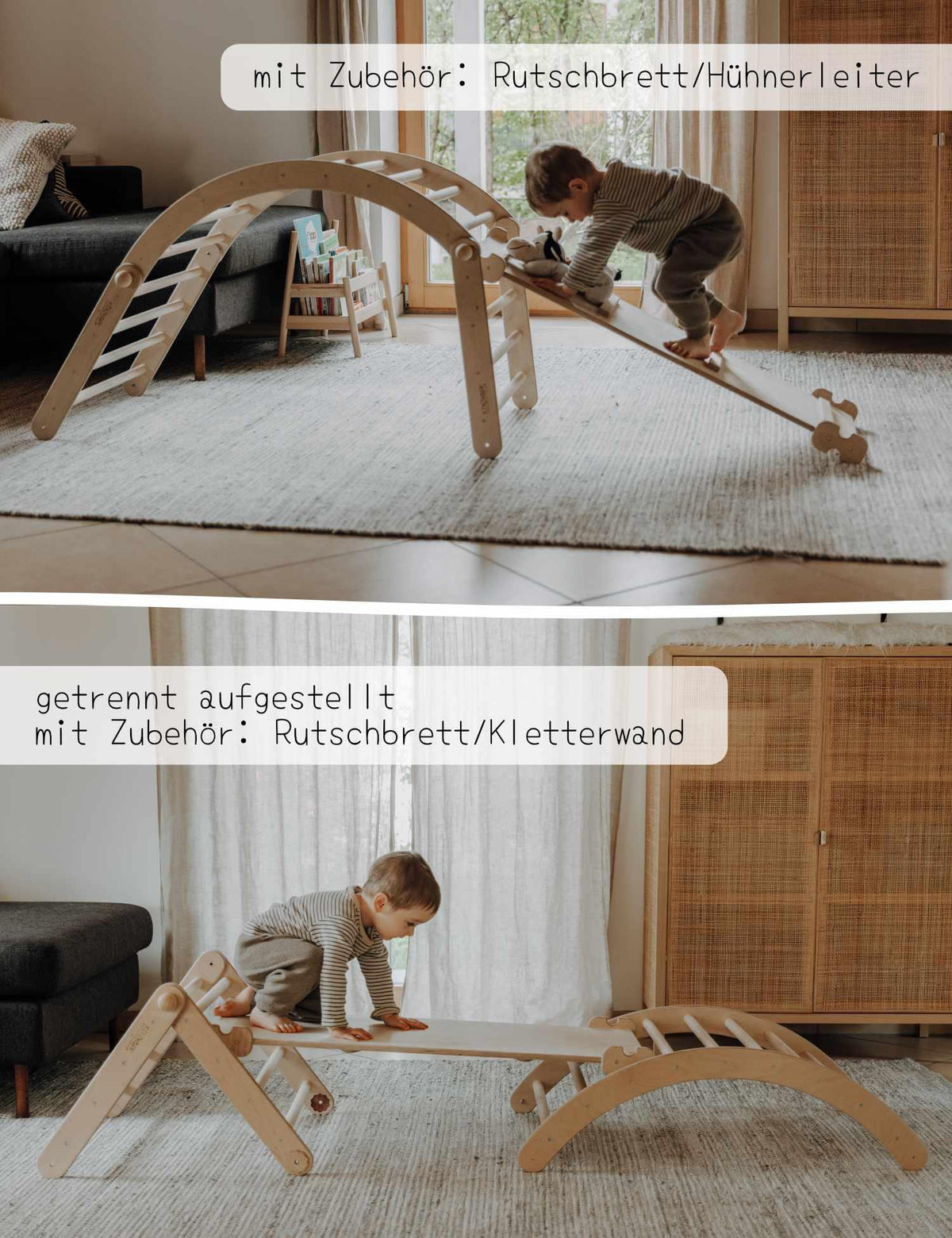 ZAUBERBERG, groß mit Rutsche/Kletterwand - Kletterling – einfach Kind sein