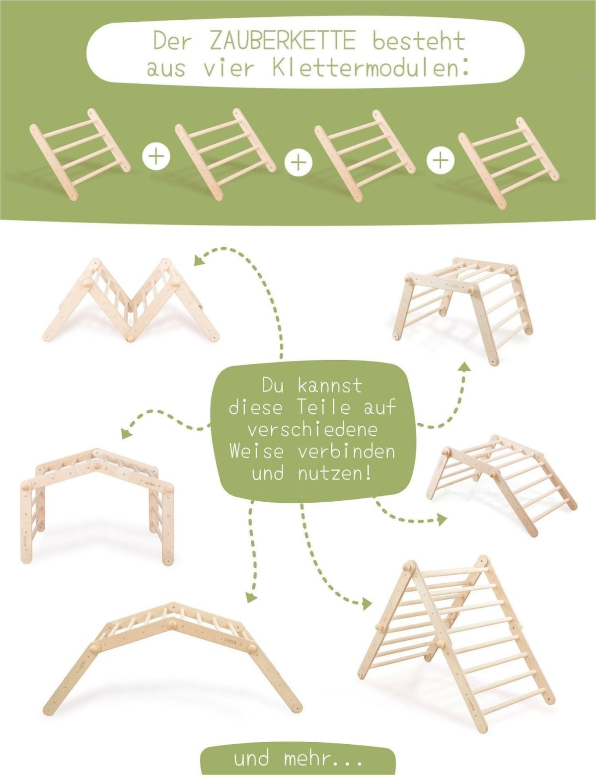 ZAUBERKETTE mit Rutsche/Hühnerleiter - Kletterling – einfach Kind sein