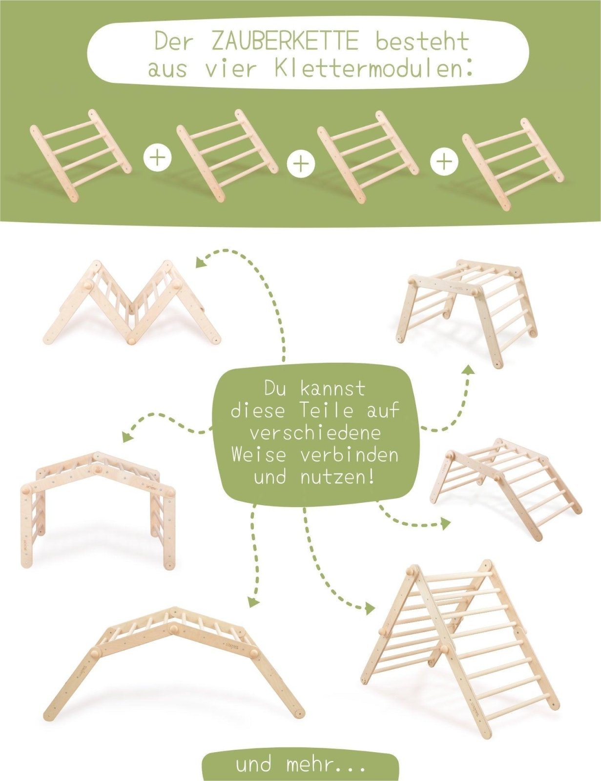 ZAUBERKETTE mit Rutsche/Kletterwand - Kletterling – einfach Kind sein